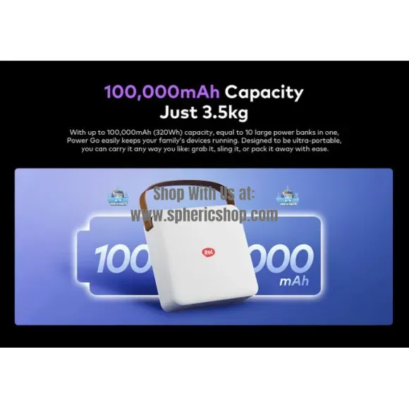 ITEL POWER GO - 100,000mAh Portable Power Station With 320Wh LiFePO₄ Battery - Image 8