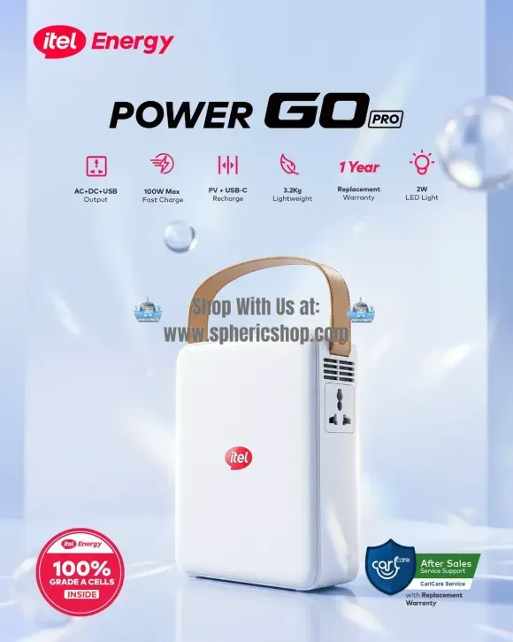 itel Power Go Pro 320Wh Portable Power Station – Reliable Power Wherever You Go - Image 2